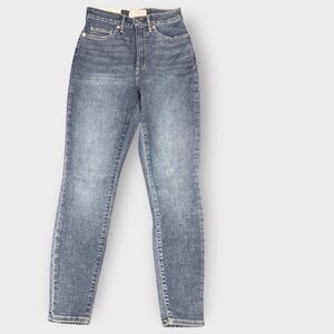 Everlane Curvy Way High Skinny Jeans 27 “Authentic Blue” High Rise Stretch Denim